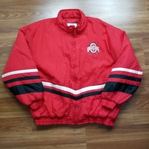 Vintage 90s Ohio State Buckeyes Logo 7 Red Jacket